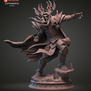 魔兽世界凯尔萨斯3D打印模型STL文件素材高精度已分体