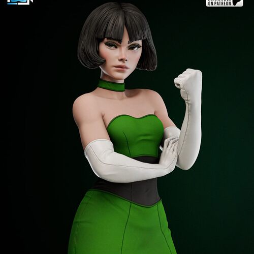 飞天小女警Buttercup泡泡3D打印模型STL文件素材高精度
