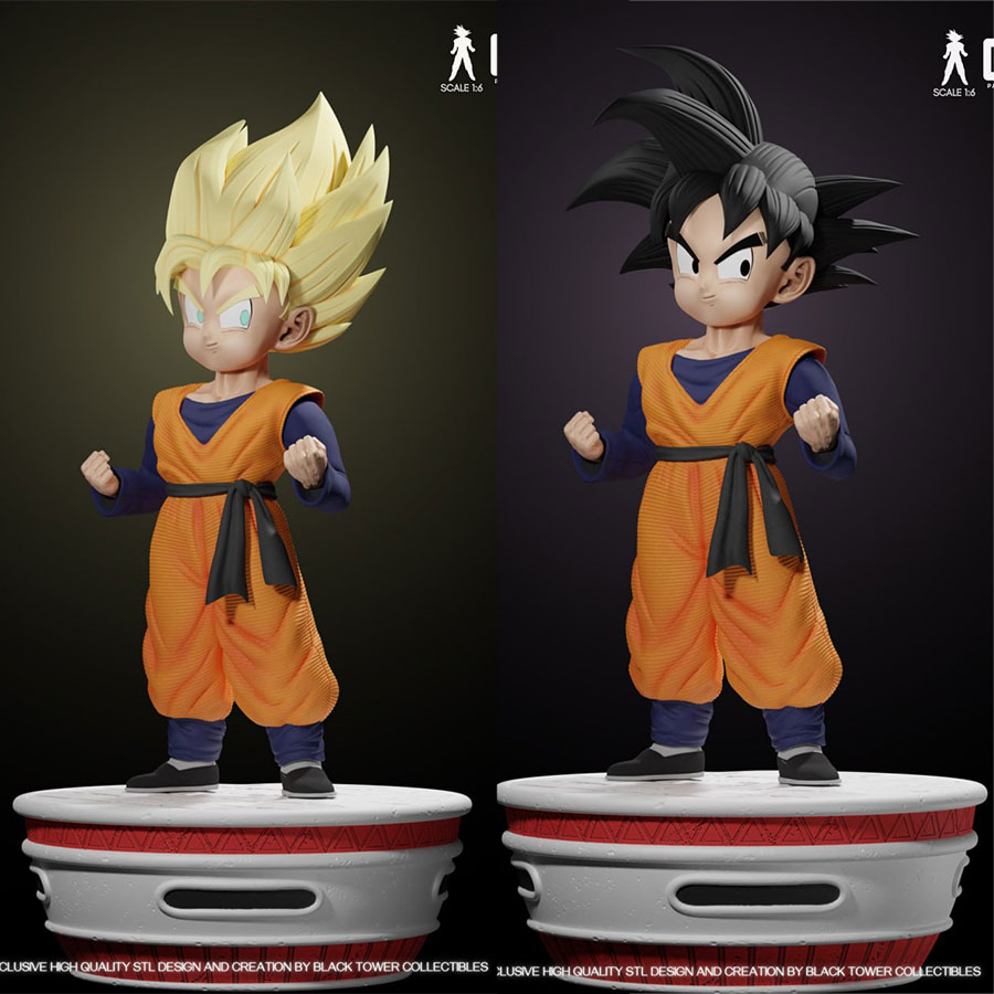 龙珠超级赛亚人悟天黑塔3D打印模型STL文件素材高精度