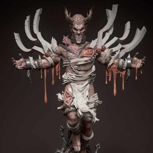 狂热精神共生Possessed恶灵附身3D打印模型STL文件素材高精度