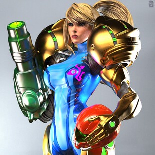 银河战士萨姆斯阿兰3D打印模型STL文件素材高精度图纸