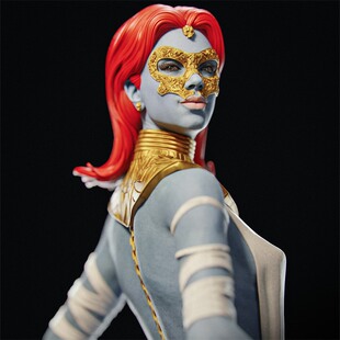 惊奇女士魔形女Mystique瑞雯漫威3d打印模型stl图纸文件素材