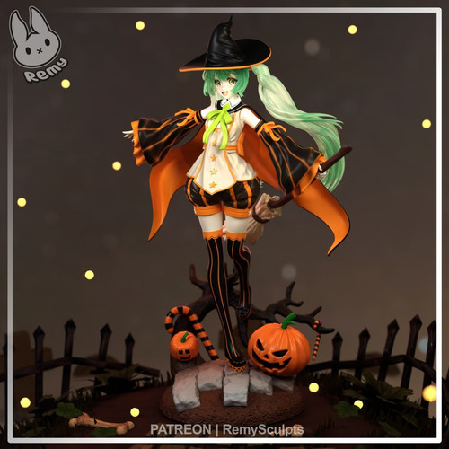 初音未来 南瓜初音2025年10月3D打印模型STL文件素材高精度已分体