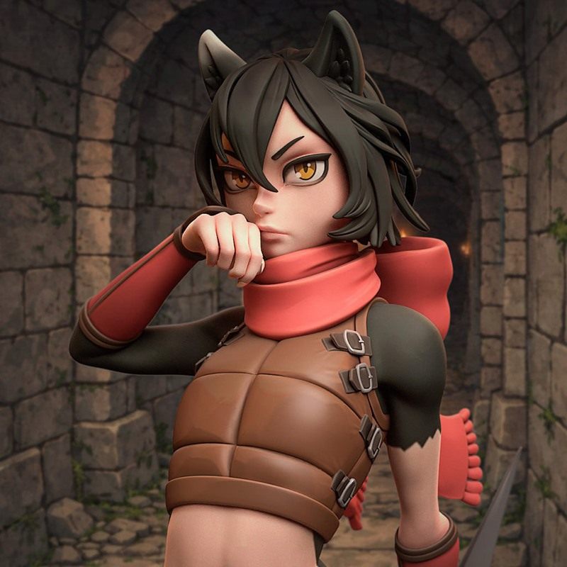 迷宫饭猫人伊津敏3D打印模型STL文件素材高精度图纸,办公设备/耗材/相关服务,3D打印服务,淘宝优惠券,粉丝福利购,淘宝优惠卷