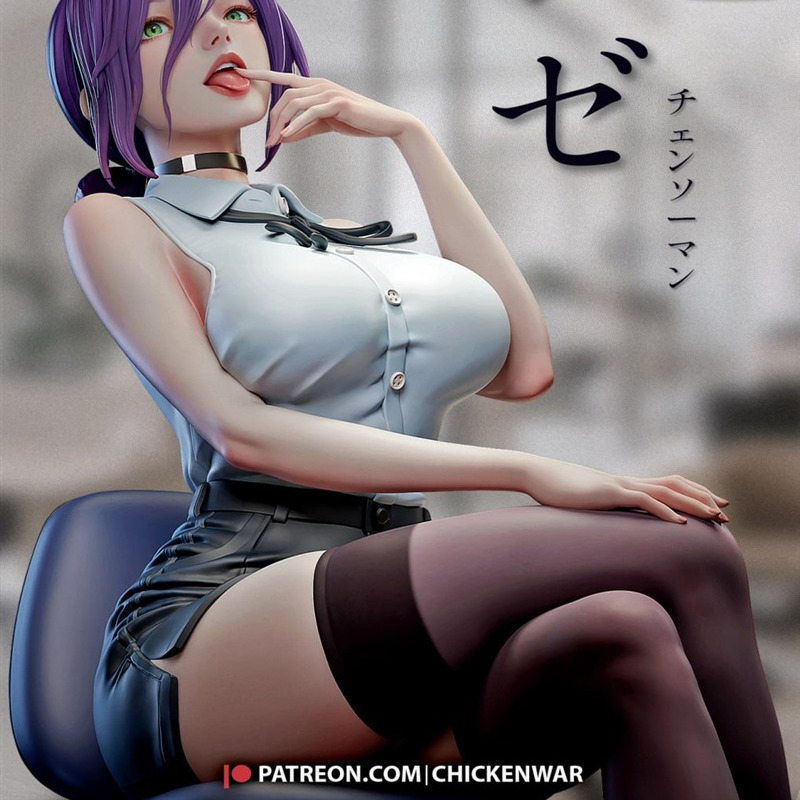 电锯人蕾塞炸弹恶魔3D打印模型STL文件素材高精度