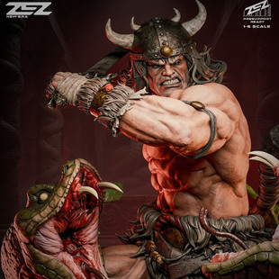 柯南蛮王3D打印模型STL文件素材高精度图纸全身像半身胸像