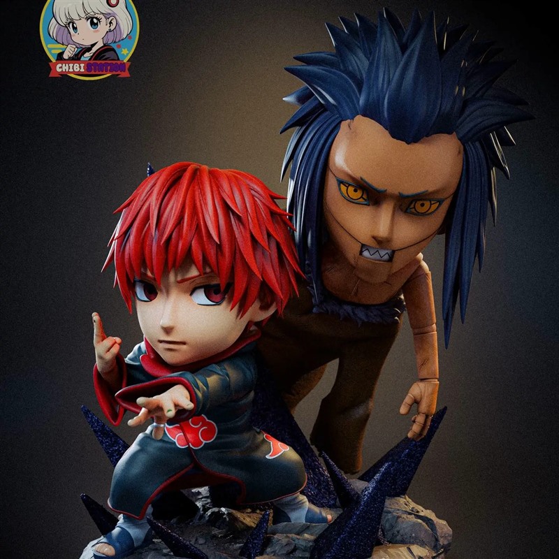 Q版火影忍者蝎Sasori卡通3D打印模型STL文件素材高精度