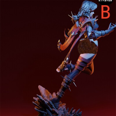 隐形女侠Invisible Woman神奇四侠3d打印模型stl图纸文件素材高精