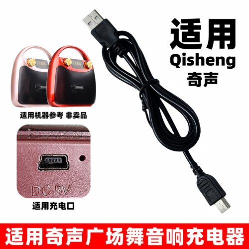 广场舞音响充电器T型口充电线