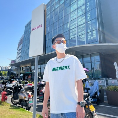 2023夏季新款纯棉短袖简约T恤潮