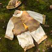 高端国风唐装 分体套装 抓周衣服幼儿新中式 男宝宝满周岁礼服秋冬季