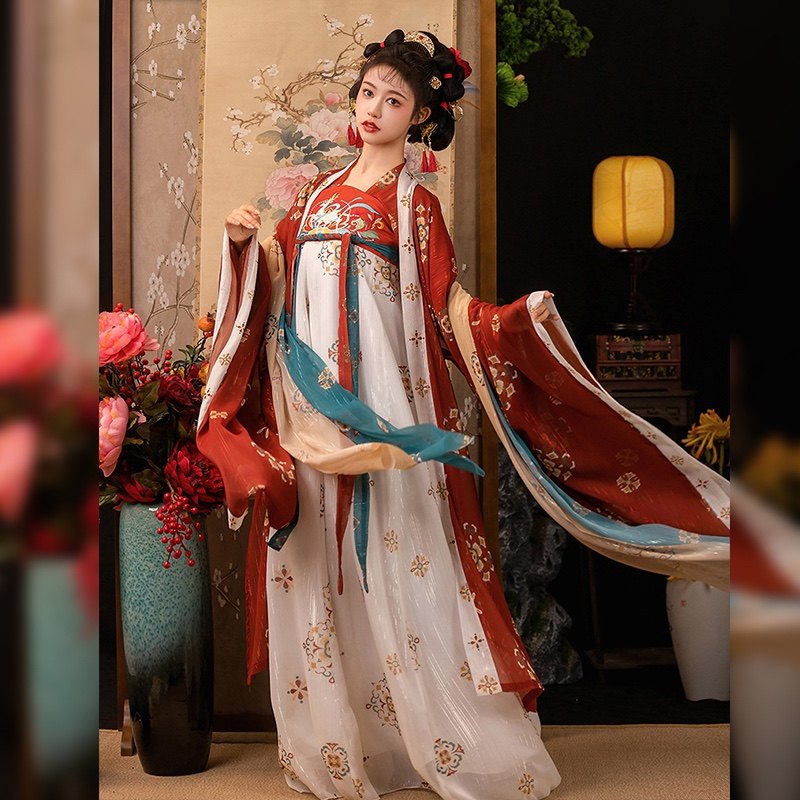 春忆汉阁原创汉服敦煌唐制复原风汉服半身裙
