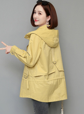 休闲外套春秋季女装2025新款韩版bf洋气时尚宽松百搭工装短款风衣