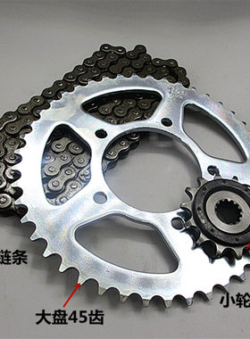 丽驰GW250链条前后牙盘链盘链轮
