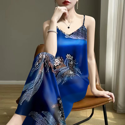 清仓捡漏-2025夏新款修身减龄遮肚妈妈装背心吊带中长款连衣裙女