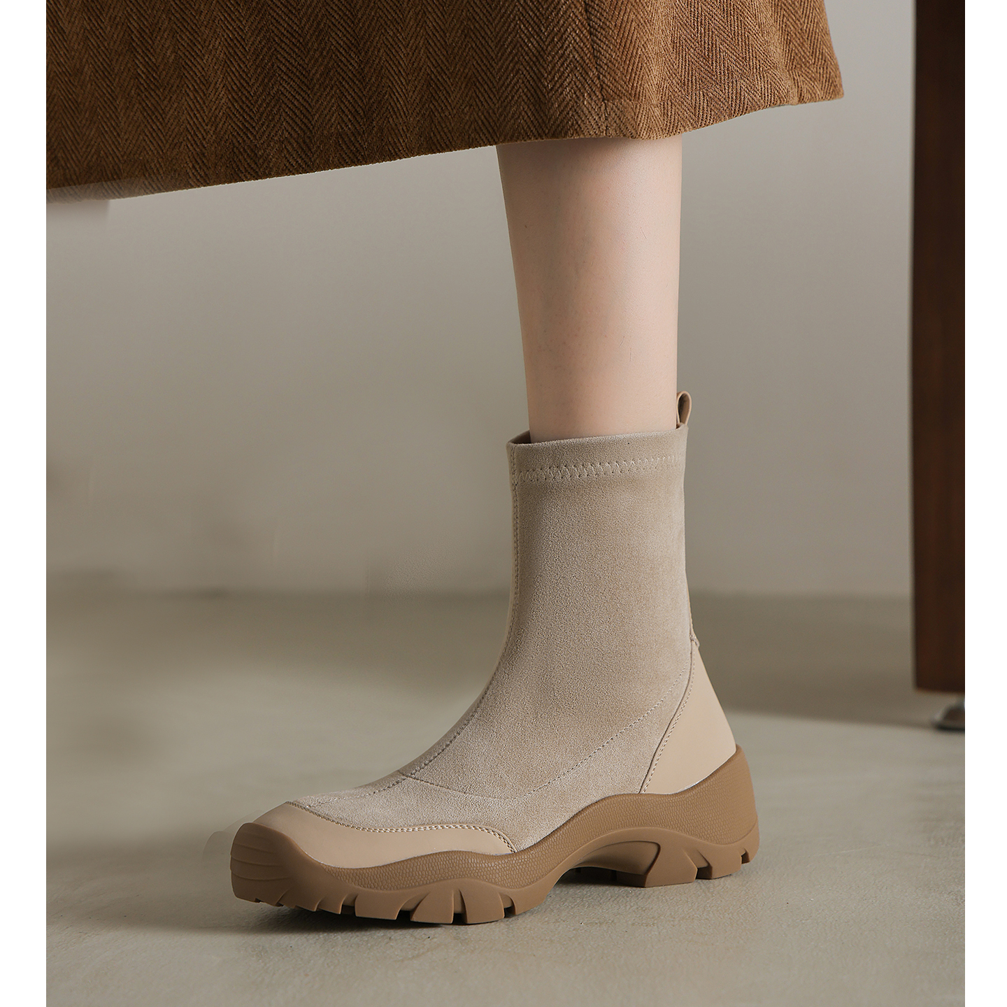 厚底短靴气质休闲马丁靴