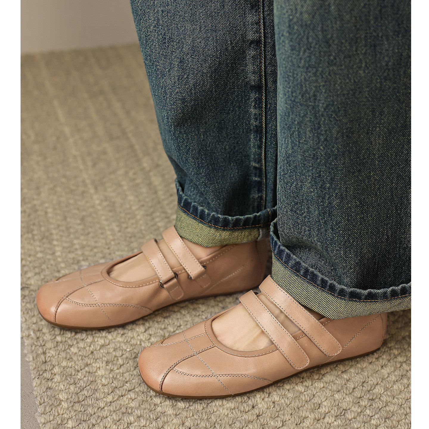 Kmeizu巨软~平底休闲玛丽珍鞋女春一字扣带文艺芭蕾舞德训JK单鞋,女鞋,浅口单鞋,淘宝优惠券,粉丝福利购,淘宝优惠卷