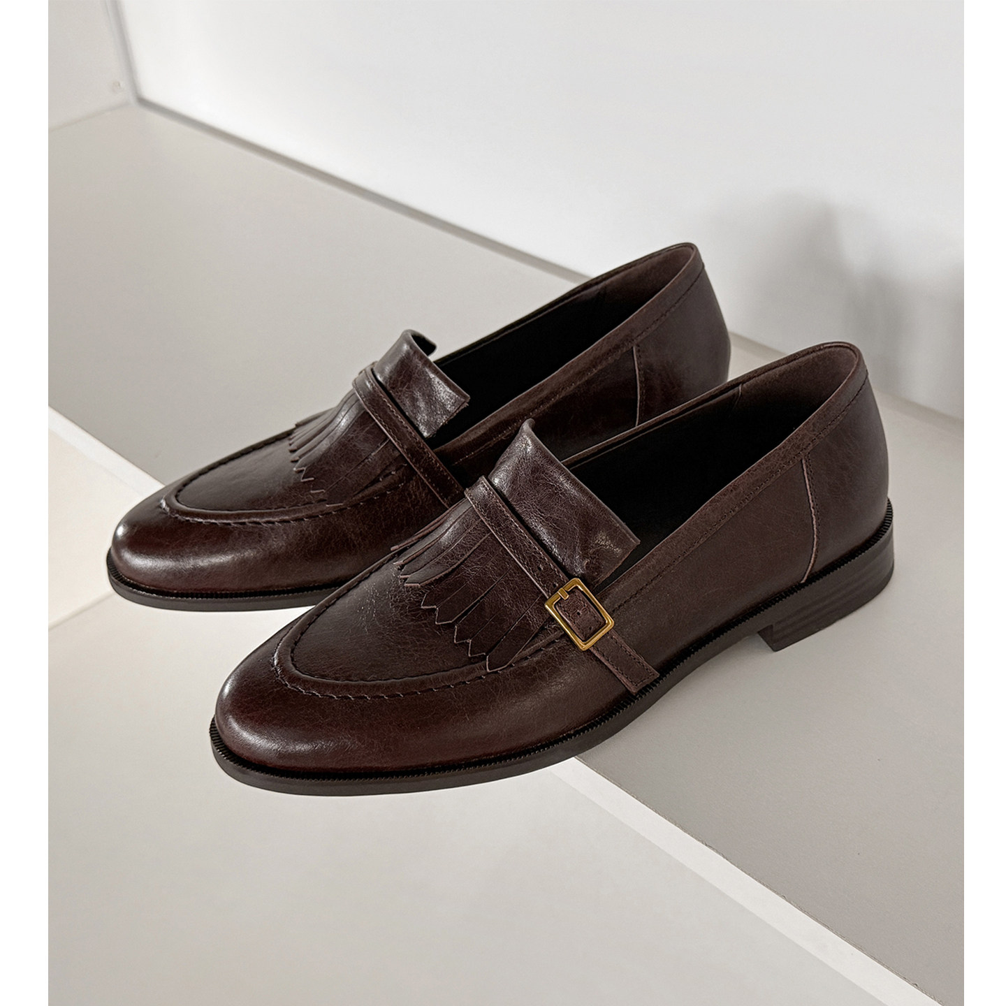 Kmeizu设计感~2.5cm低跟乐福鞋女春新款流苏小皮鞋英伦风学院单鞋,女鞋,乐福鞋（豆豆鞋）,淘宝优惠券,粉丝福利购,淘宝优惠卷