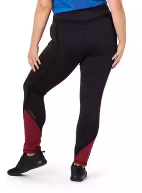 300斤M家欧美特加大码女高腰速干黑色网纱拼接健身运动长裤Y37