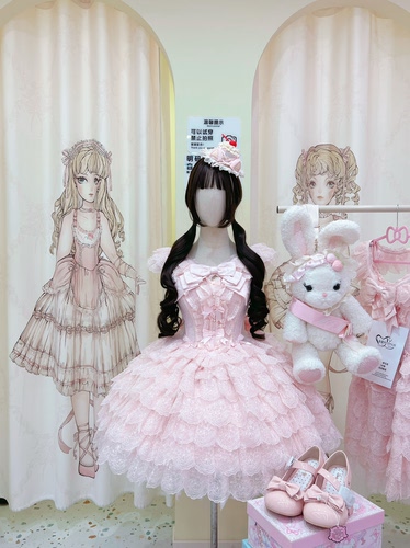 实体店现货·千堆雪lolita全新正品梨夏家原创小花嫁芭蕾风连衣裙