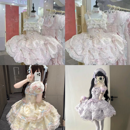 实体店现货·繁花序曲Lolita梦幻礼盒纯色芭蕾风doll感公主裙