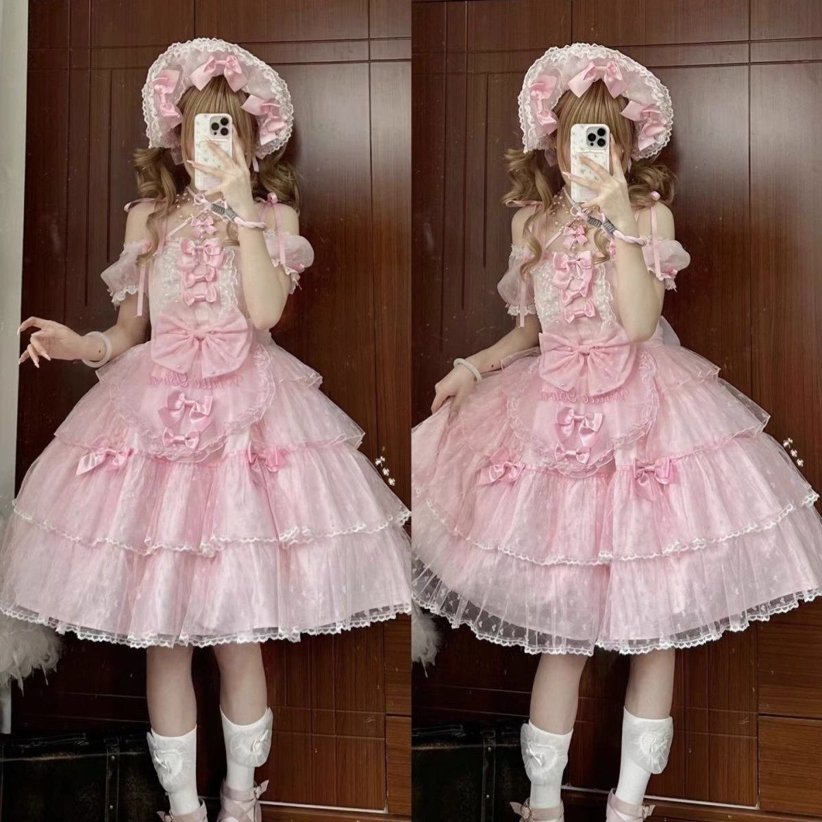 梦鲸屿实体店现货·白鸟集艾莉尔op纯色古早doll感大小姐lolita