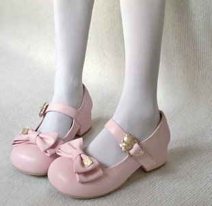 现货抱抱熊lo鞋绵阳泡芙mikko联名中跟