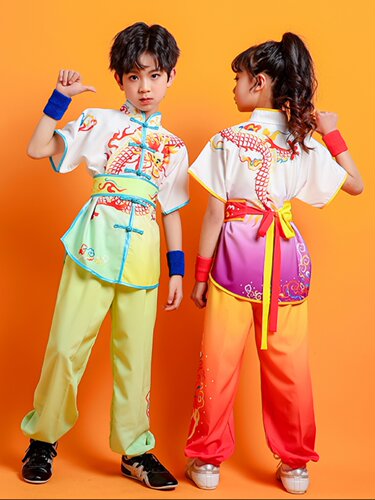 六一儿童武术服比赛小学生团体太极拳服男女童练功服少儿表演出服
