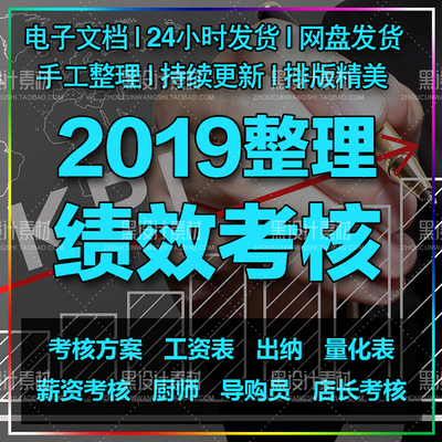 绩效考核评估表公司企业员工人事人力资源管理工作EXCEL电子表格