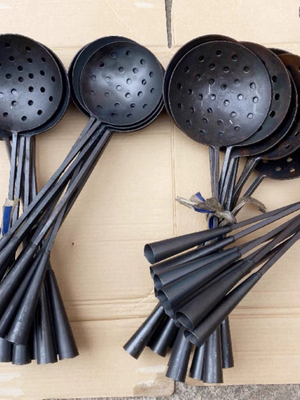 铁瓢大铁勺子打渣勺舀铝水捞渣漏勺 工业勺压铸机料勺 汤勺浇铸勺