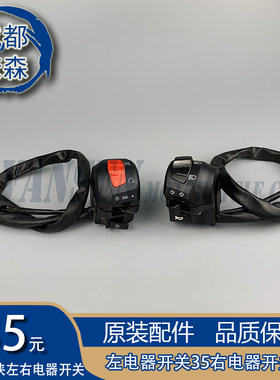 轻骑游侠左开关右开关U侠125左右电器开关250点火开关转向灯开关