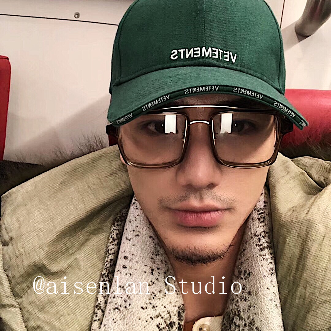 显瘦黑框方形文艺度数时尚通用