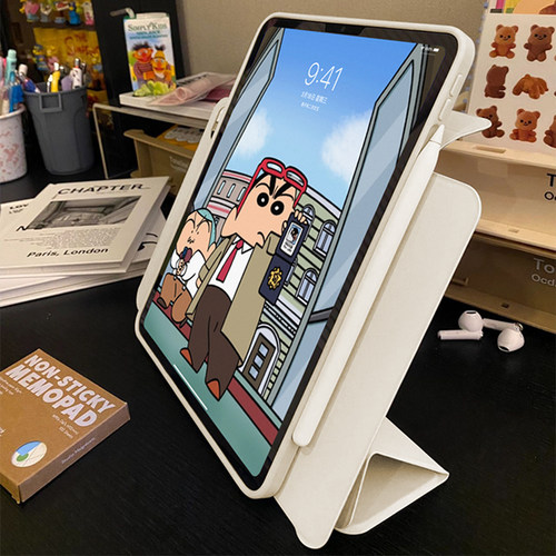 磁吸ipad保护套壳720°旋转防弯