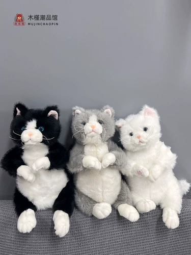 Милая реалистичная плюшевая кукла, игрушка, новая коллекция, кот, подарок на день рождения