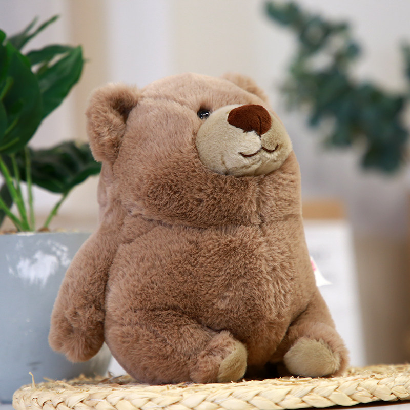 aurora正版胖胖熊猫可爱棕熊北极熊毛绒玩偶儿童玩具生日礼物公仔