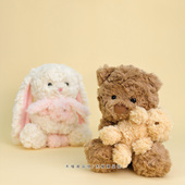 正版 可爱母子抱抱熊玩偶亲子小兔兔公仔软萌陪睡布娃娃送儿童礼物