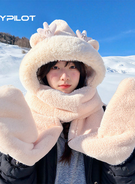 东北旅游毛绒耳罩女冬季可爱保暖
