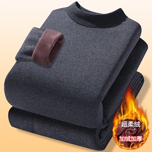 青少年冬季纯棉保暖内衣套装12-15岁大童初中学生加绒加厚打底衫