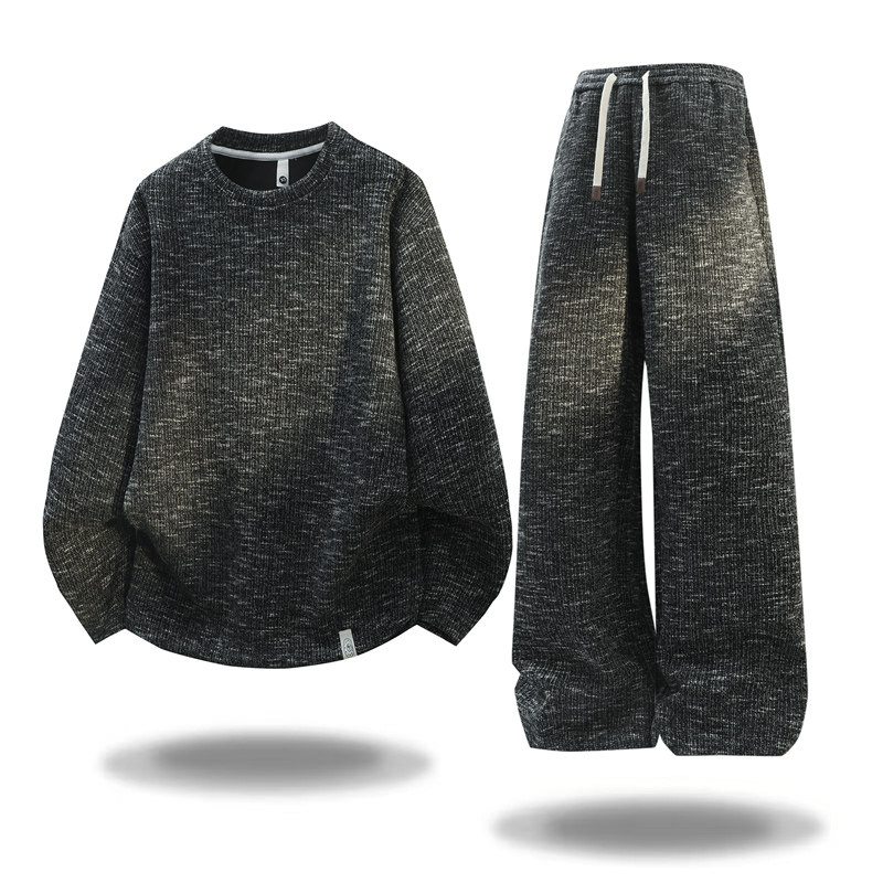 春秋季潮流长袖T恤套装12岁男孩14中学生16青少年大童卫衣运动服