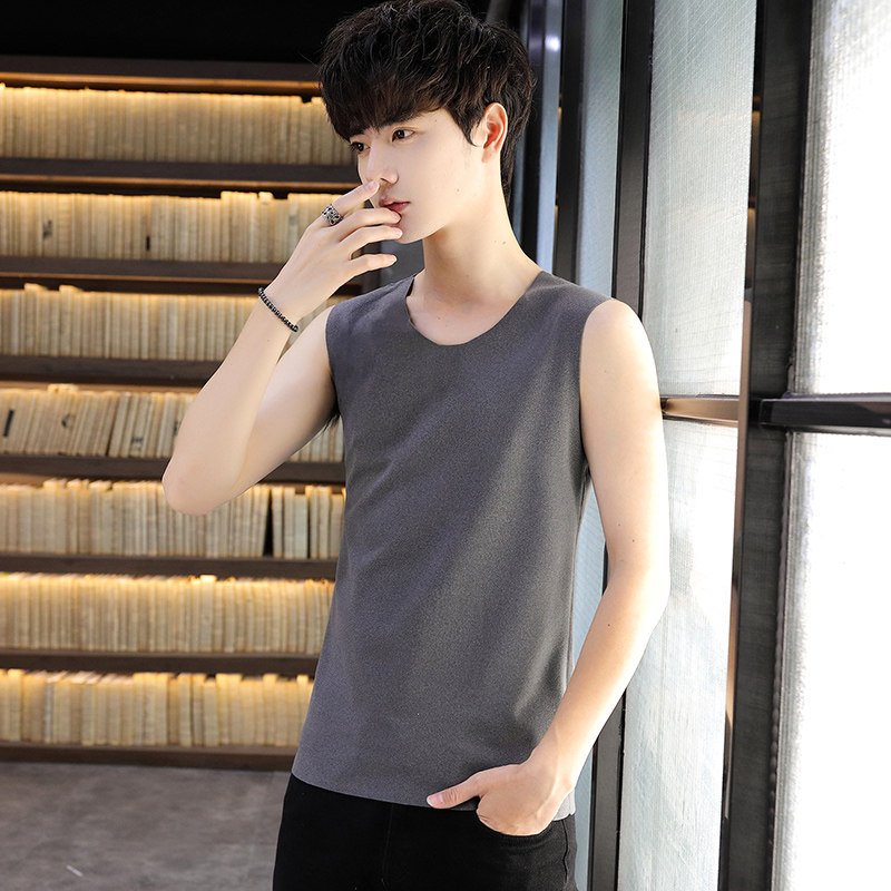 青少年无痕德绒背心保暖坎肩内衣