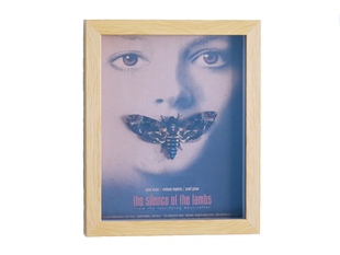 森林野人  鬼面天蛾标本 沉默的羔羊装饰画 昆虫标本 装饰画