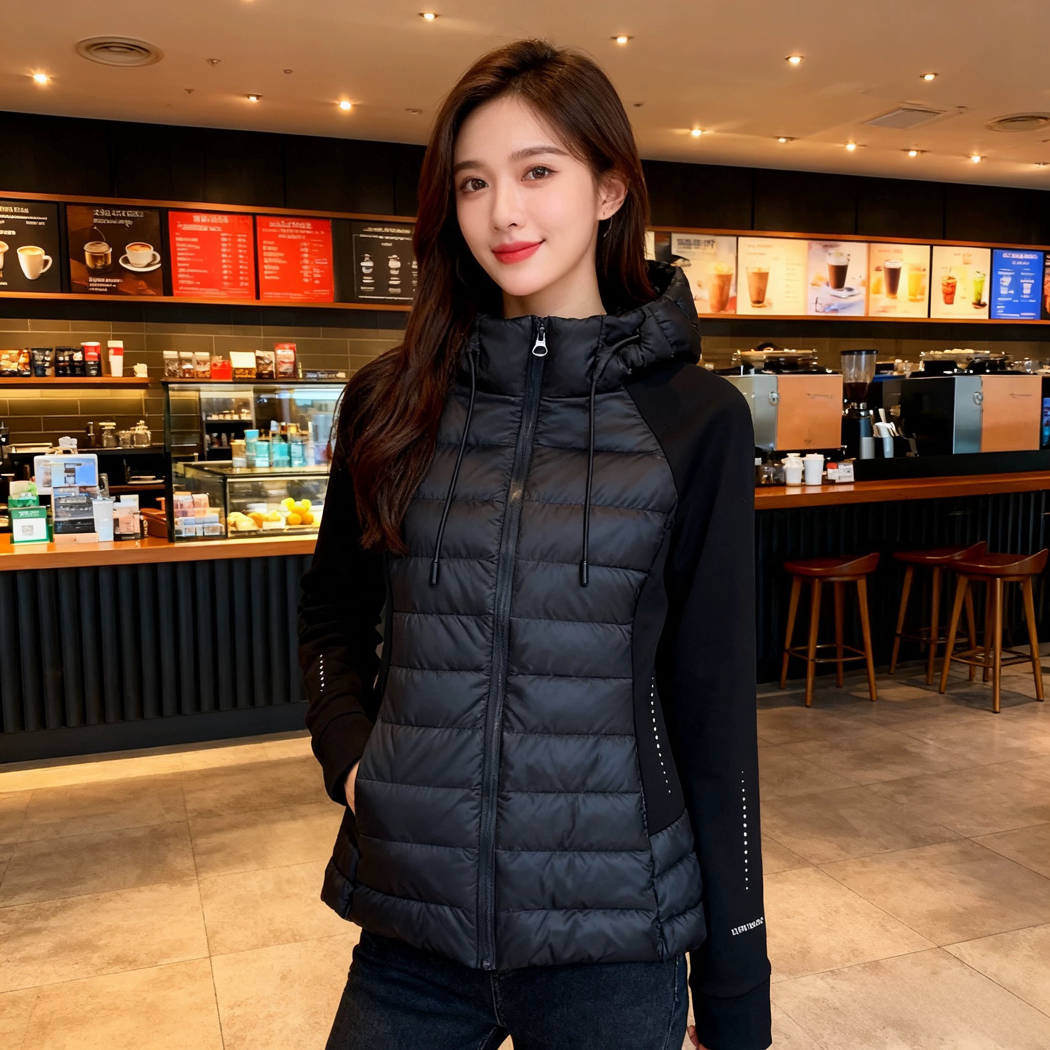 LU轻薄拼接2025新款羽绒服瑜伽服