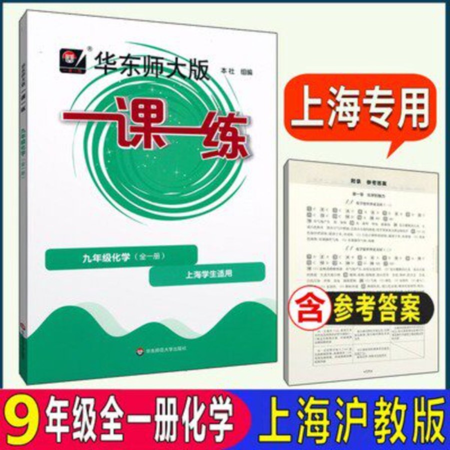 上海新版华东师大版一课一练初三化学 九年级9年级全一册上下学期