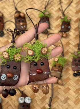 新款小众音符豆挂件可爱平安豆室内车内卡通送朋友送女友闺蜜礼品