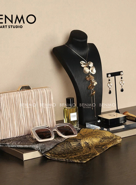 本墨 奢华风样板间衣帽间梳妆台摆件展厅卖场饰品道具软装搭配