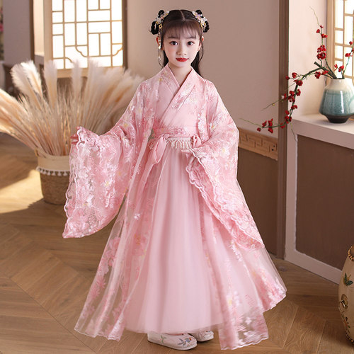 汉服女童冬装古装超仙儿童公主