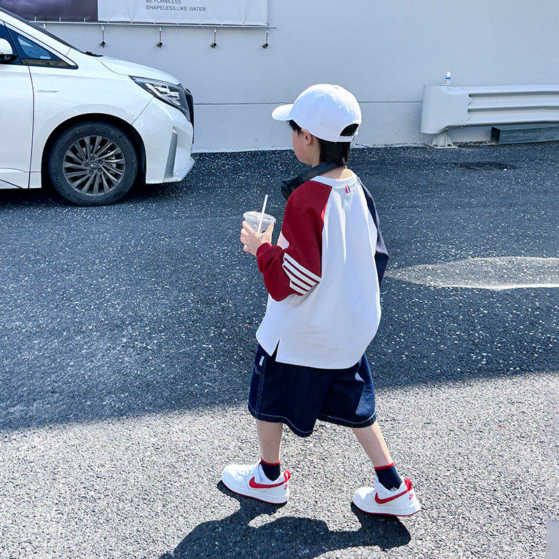 男童t恤长袖纯棉春秋款