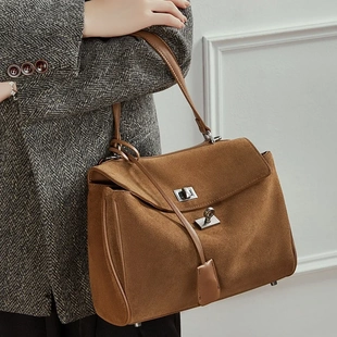 Rodeo中号托特包包女磨砂爆款潮新通勤跨境单肩手提真皮斜挎女包