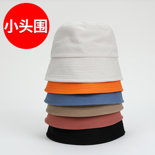 水桶帽春夏小头围女小号s小码 男遮脸帽子 xs小头52cm54cm时尚