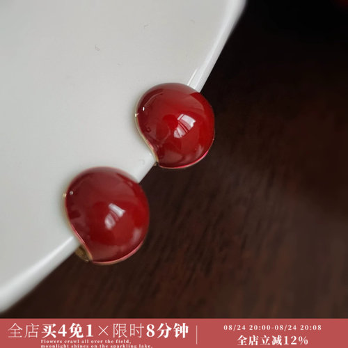 好显白吖简约复古有气质耳饰